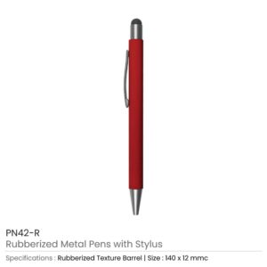 Stylus Metal Pens Red