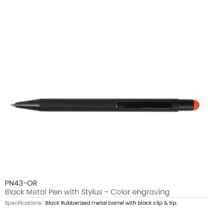 Stylus Metal Pens Orange