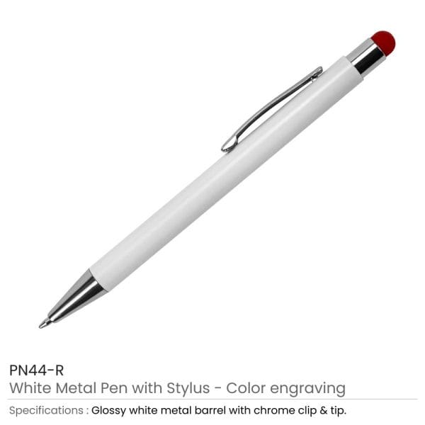 Stylus Metal Pen Red