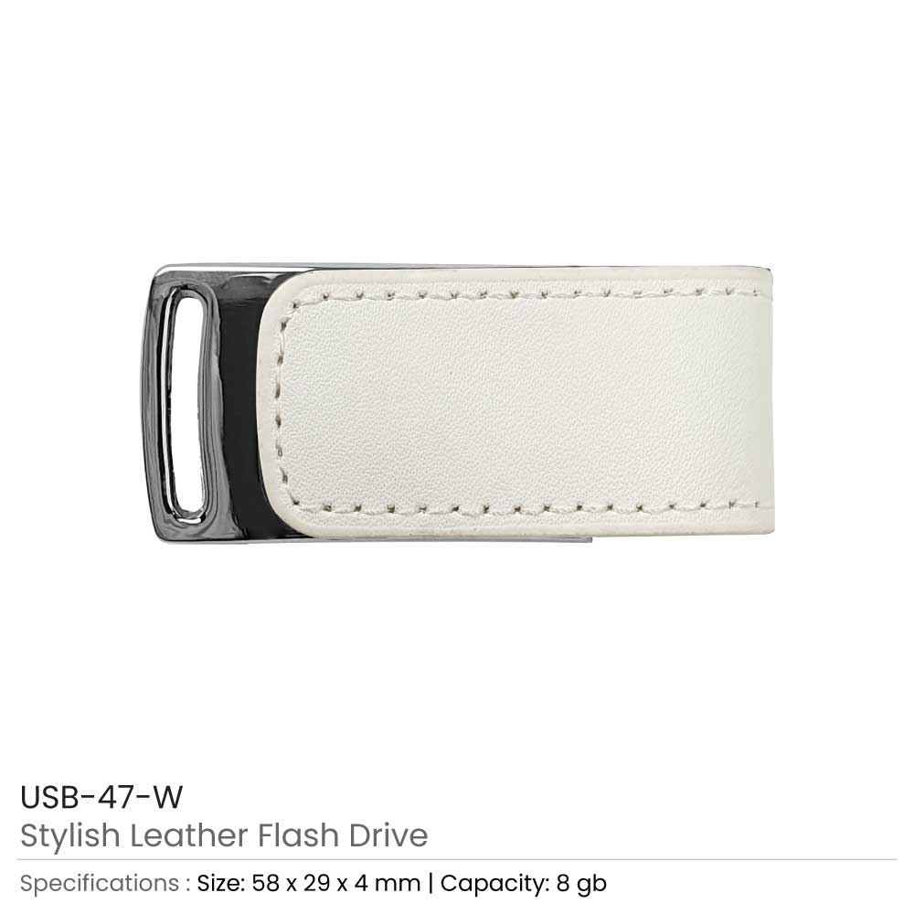 White-Leather-Cover-USB-47-W