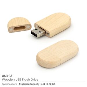 Wooden USB Flash Drives 4GB, 8GB, 16GB, 32GB, 64GB - Image 3