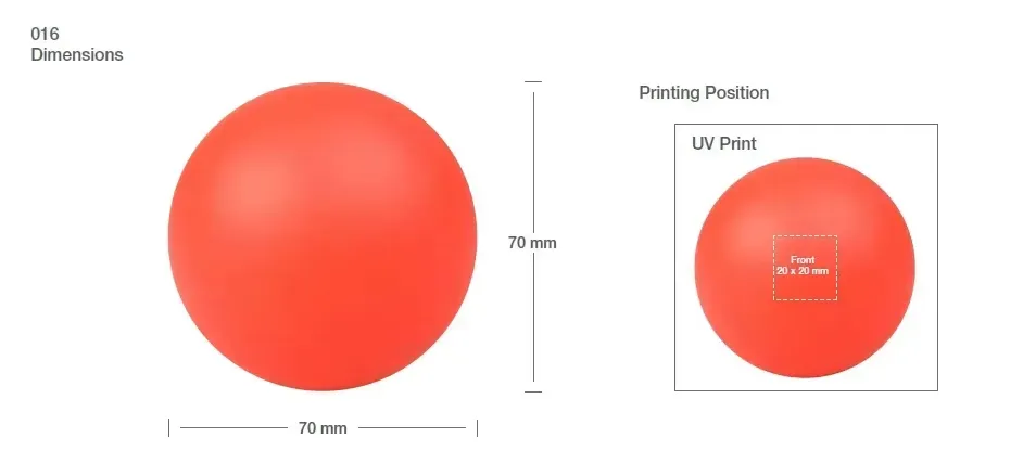 Anti-Stress Balls Printing Details