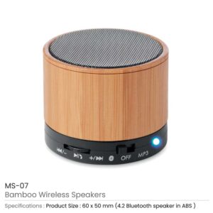 Bamboo Bluetooth Speaker Details