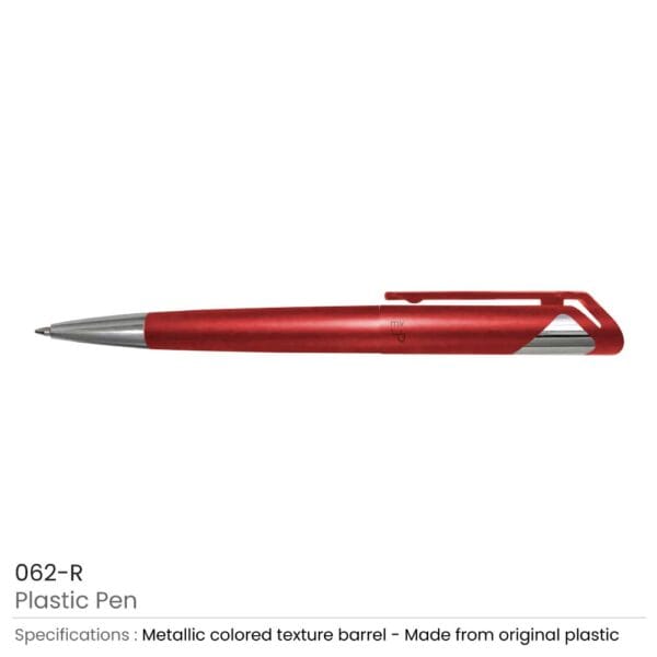 Plastic Pens Red