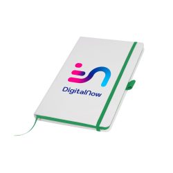 Branding White PU Leather Notebooks