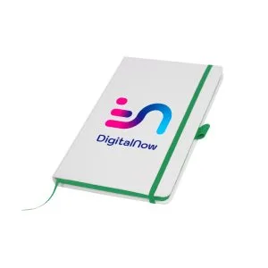 Branding White PU Leather Notebooks