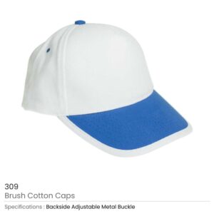 Brushed Cotton Caps Royal blue