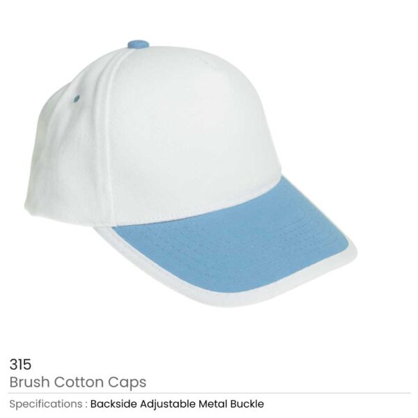 Brushed Cotton Caps Sky Blue