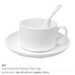 Saucer Tea Cup with Spoon 180