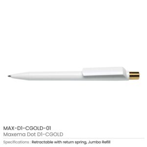 Maxema Pens Dot CGold White