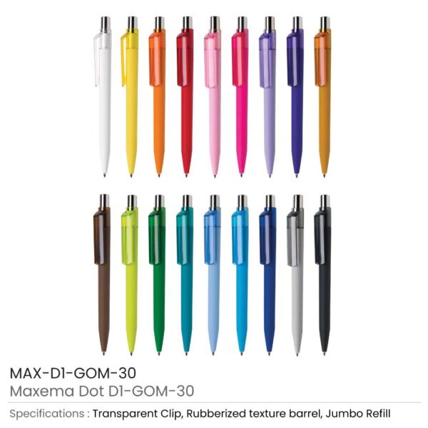 Promotional Dot Pens with Transparent Clip