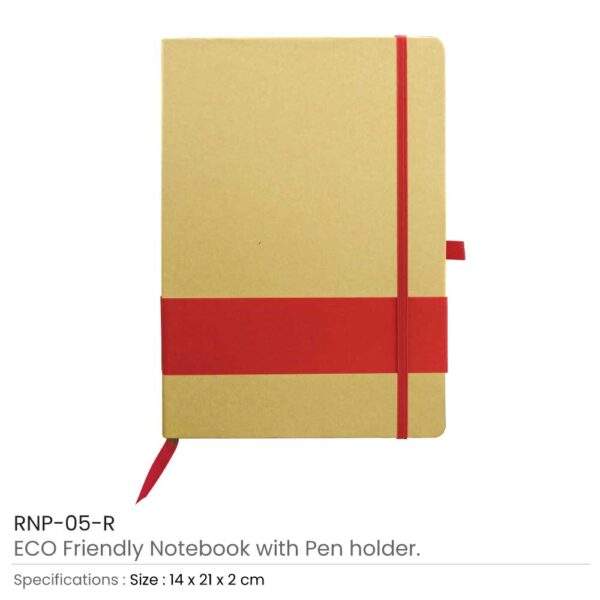 Eco Friendly Notebooks - Red