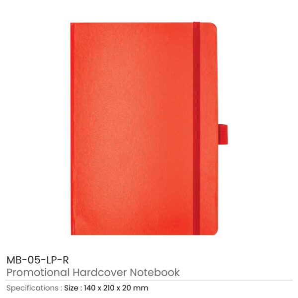 Hard Cover Notebooks Red