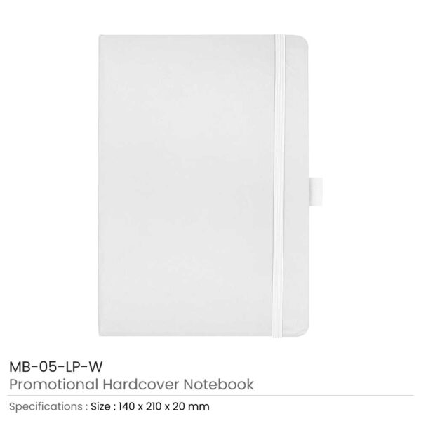 Hard Cover Notebooks White