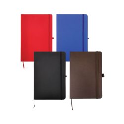 A5 PU Leather Notebooks with Elastic Band, Calendar, Pen Holder - Image 1