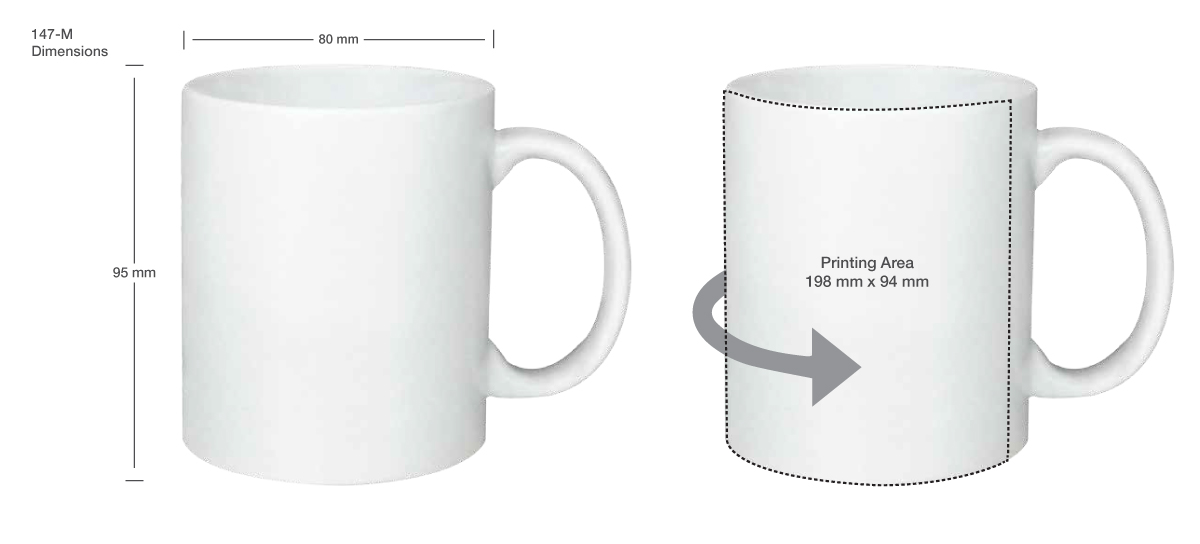 Printing on White Ceramic Mugs