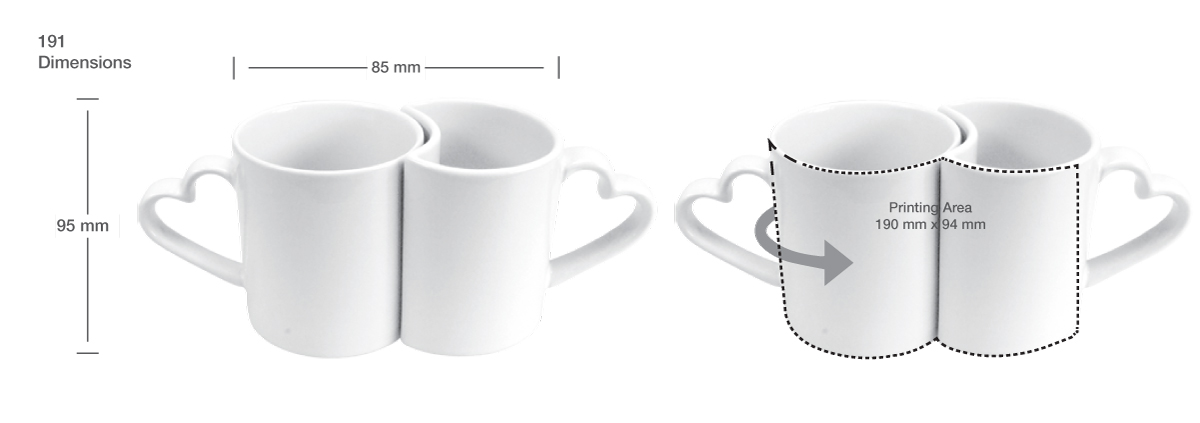 Personalized love mug set | Promotional Gifts Suppliers