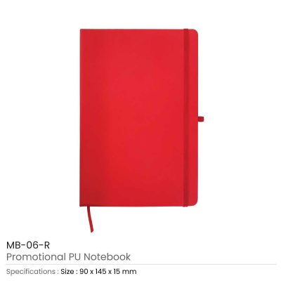 PU Leather Promotional Notebooks A6 Sized | Magic Trading Company -MTC