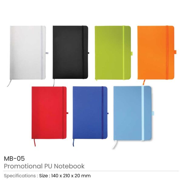 A5 Sized PU Leather Notebooks