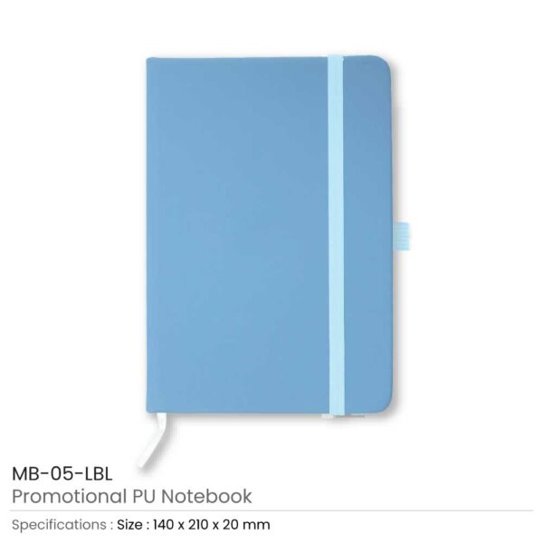 A5 Sized PU Leather Notebooks MB-05-LBL