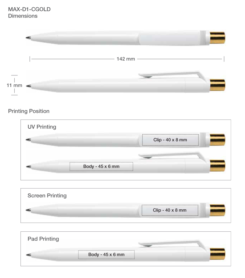 Maxema Pen Printing