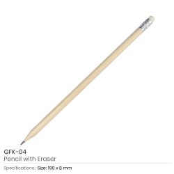 Pencil with Eraser Details