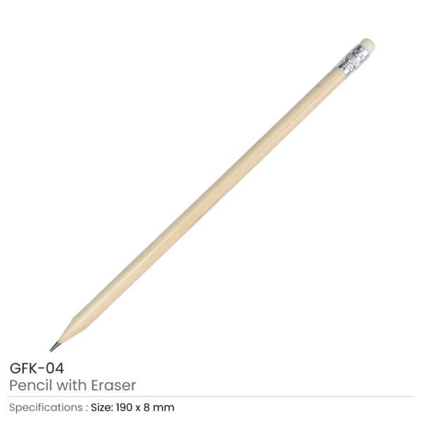 Pencil with Eraser Details