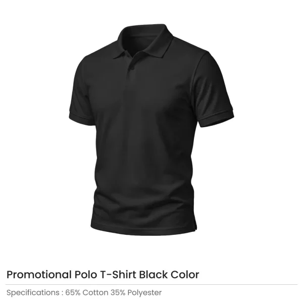 Polo T-shirts in Black