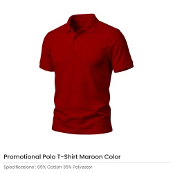 Polo T-shirts in Maroon