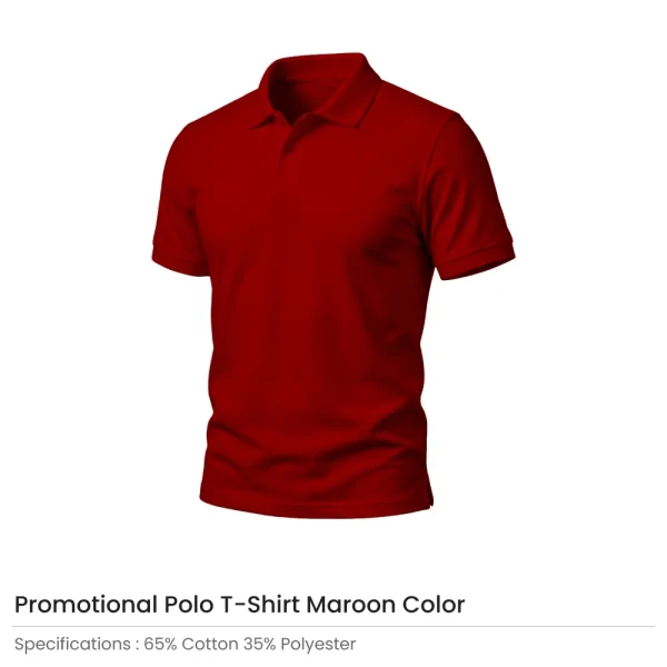 Polo T-shirts in Maroon