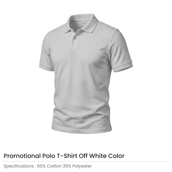 Polo T-shirts in Off White