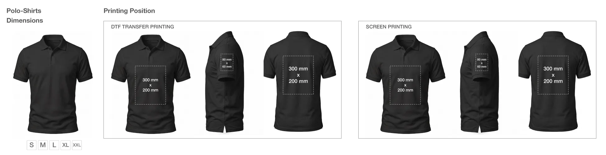 Promotional Polo T-Shirts Printing Details