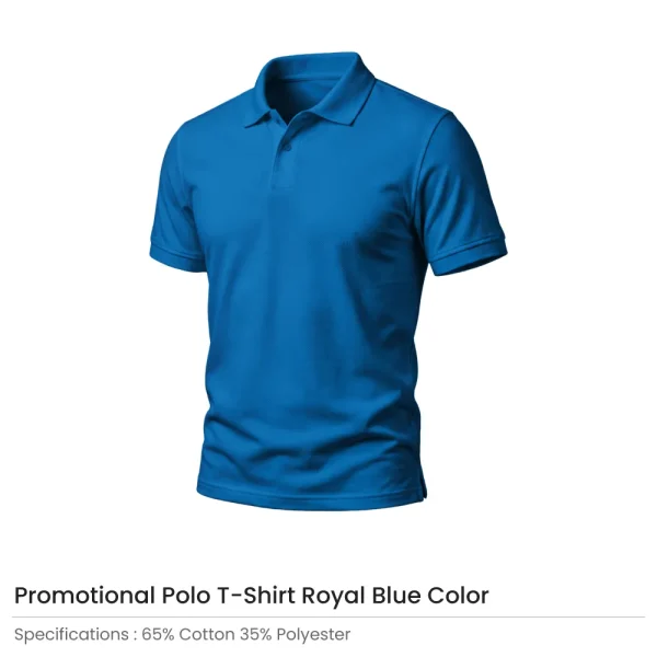 Polo T-shirts in Royal Blue