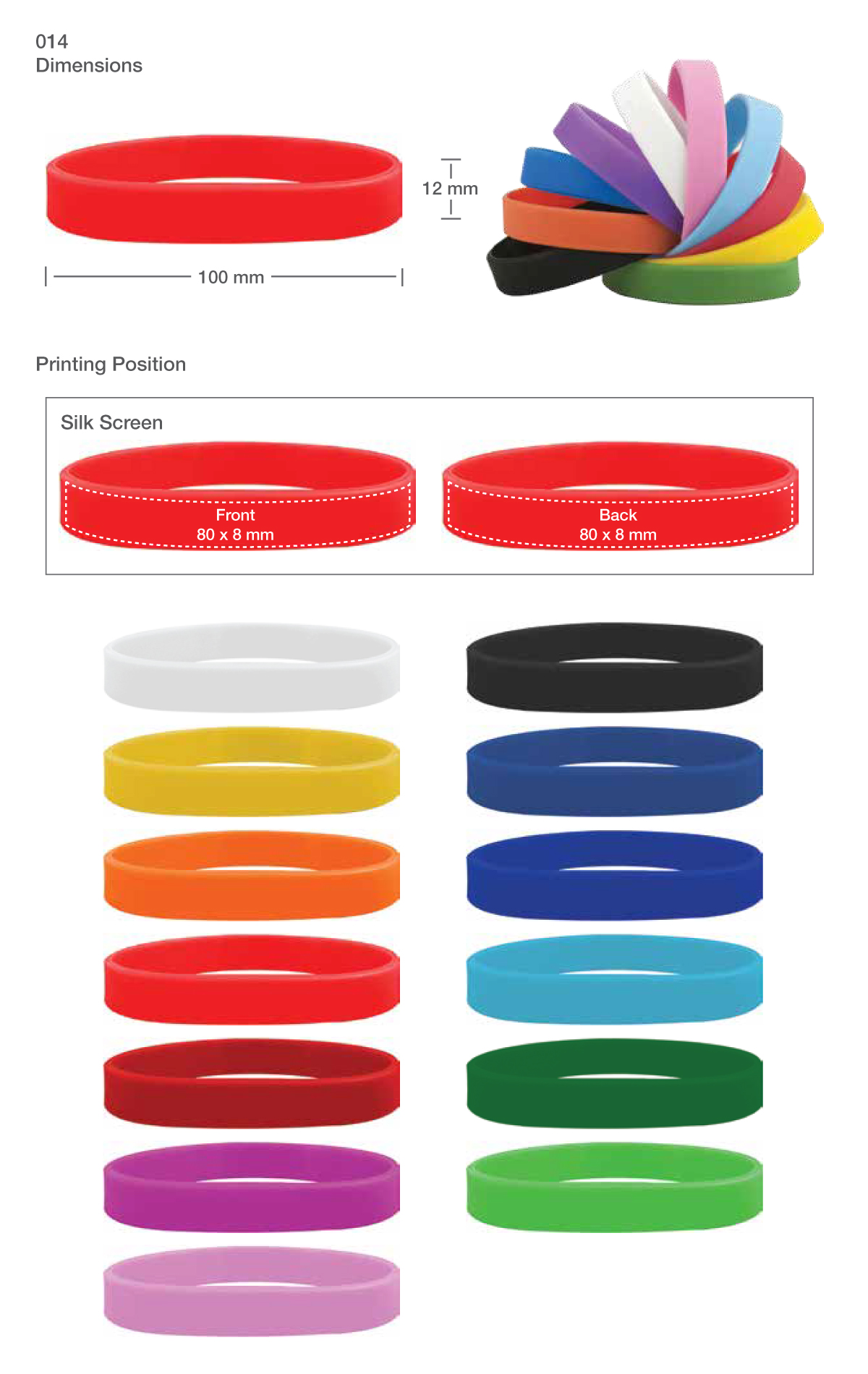 Printing on Wristbands