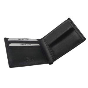 RFID Protected BI-Fold Coin Wallet