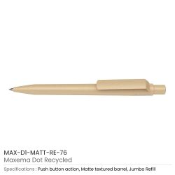 Recycled Pens Maxema Dot 76
