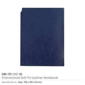 PU Leather Notebooks Dark Blue