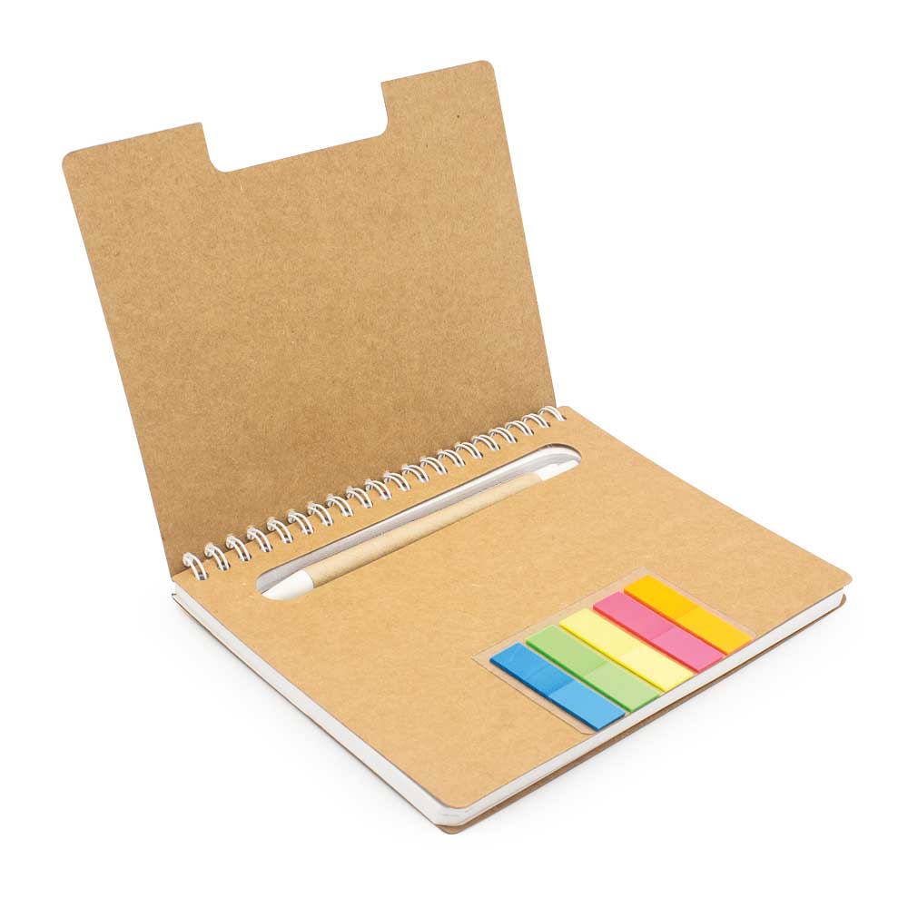 Branded Spiral Notebooks with Sticky Note and Pen | Magic Trading ...