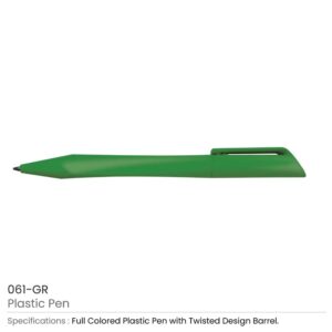 Plastic Pen Green