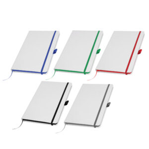 White PU Leather Notebooks Blank