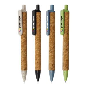 Promotional Wheat Straw and Cork Pens