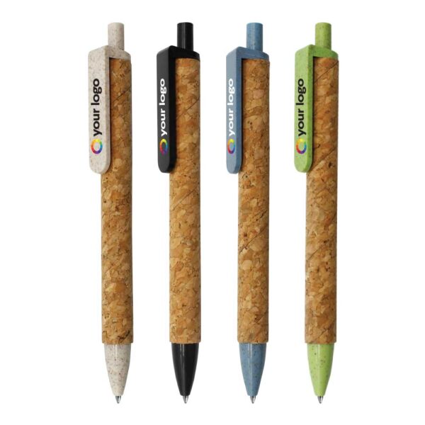 Promotional Wheat Straw and Cork Pens