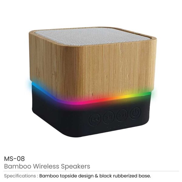 Bamboo Bluetooth Speaker Details