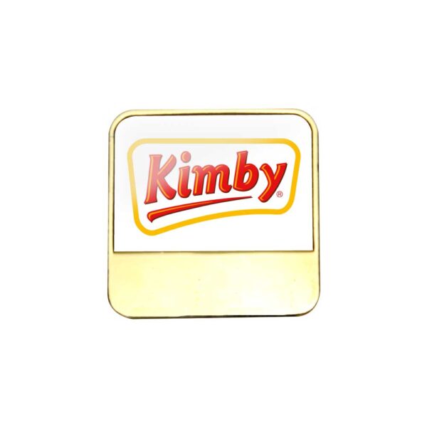 Branding Gold Square Metal Badges