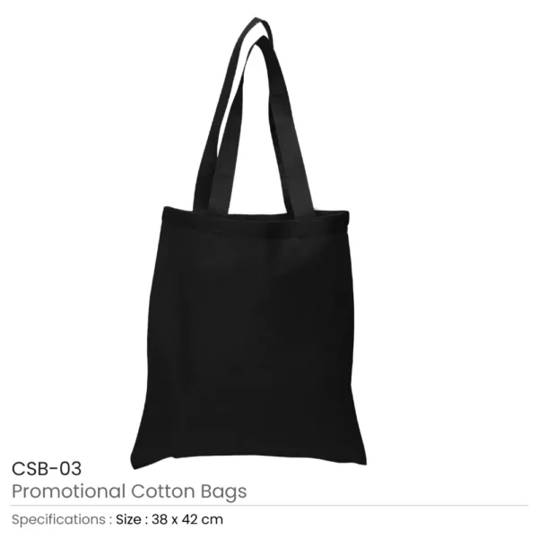 Cotton Bag - Black Color