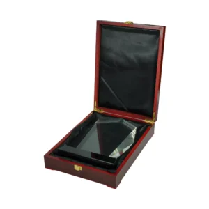 Crystal Award with Black Base with Box