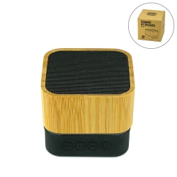 Cube Bamboo Bluetooth Speakers Blank