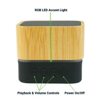 Cube Bamboo Bluetooth Speaker Manuals