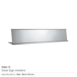 Desk Sign Holders Silver