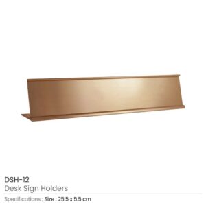 Desk Sign Holders Bronze